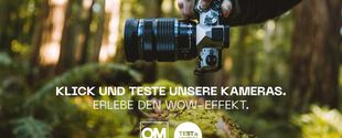 Gegen Hinterlegung einer Kaution kann man bei OM System eine Profi-Kameraausrüstung über mehrere Tage lang testen.