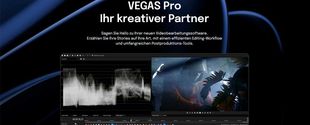 Komfortabler Videoschnitt mit dem neuen Vegas Pro 22 dank vieler KI-Funktionen.