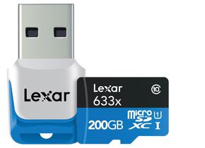 microSDXC mit 200 Gigabyte