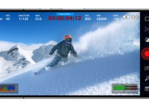 Die Benutzeroberfläche der Smartphone-App orientiert sich an der von Blackmagic-Design-Kameras.