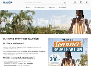 Tamron gewährt bis zu 300 Euro Rabatt auf ausgewählte Objektive mit Sony-E-Mount.